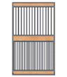 Welded Full Grill Stall Door